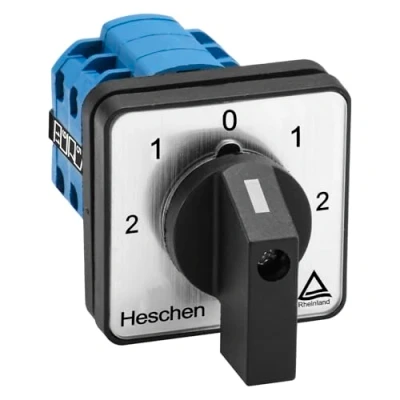 Imagen de Heschen Interruptor universal giratorio SZW26 20/133133.3 660V 20A 5 posiciones 3 fases 12 terminales CE