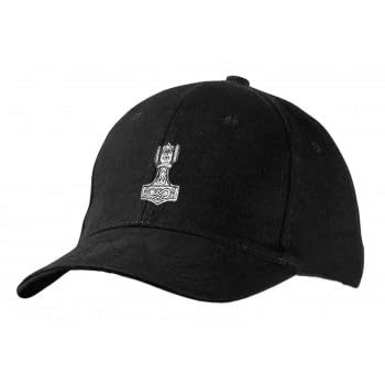 Imagen de Gorra de béisbol Fan O Menal con bordado Martillo Thor 68457 Negro algodón
