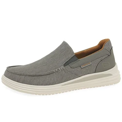 Imagen de Skechers 204785 TPE, Zapatos Casuales Hombre, Taupe Canvas, 41.5 EU