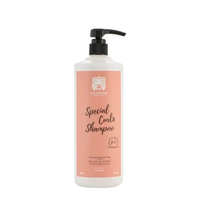 Imagen de Válquer Profesional Champú Especial Rizos, Método Curly Girl, para Cabellos Rizados, Sin Sulfatos, Sal, Vegano Cabello Rizado, Rizos Perfectos, Hasta 96% Origen Natural, 1000 Mililitros