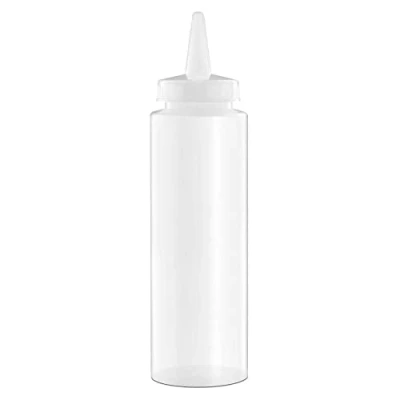 Imagen de Forgast Dispensador de Salsa Capacidad 250 ml Botella Exprimidora Plástico Transparente dosificadora Profesional para Salsa, vinagre, Aceite Oliva, Ketchup, mayonesa, Mostaza