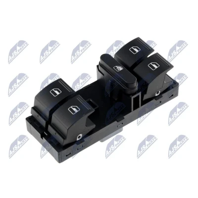 Imagen de NTY EWS SK 010 Interruptor, elevalunas Delante, izquierda SKODA: Octavia II Hatchback, 2 Combi, Fabia