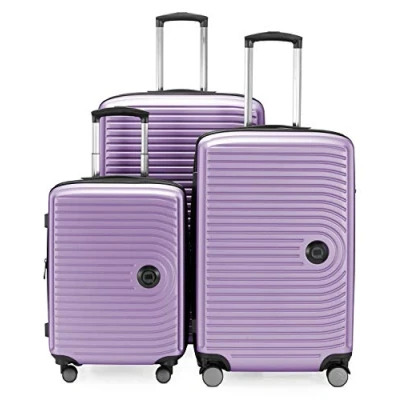Imagen de HAUPTSTADTKOFFER Mitte Juego de 3 Maletas Maleta Mano 55 cm, Mediana 68 cm + Viaje Grande 77 Carcasa Rígida ABS, TSA, Lila