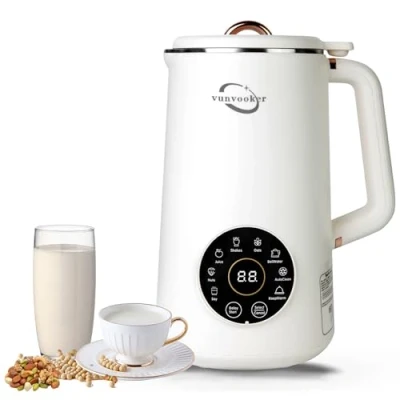 Imagen de Máquina automática de Leche nueces,Leche soja Fabricantes,1000ML almendras caseras, avena, soja, vegetal y bebidas sin lácteos, con inicio retraso/mantener