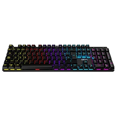 Imagen de KROM KASIC NXKROMKASIC Teclado Gaming numérico mecánico RGB Rainbow, modo juego, intercambia teclas WASD y dirección, Windows Vista, Window 7/8/10, USB, layout español, negro