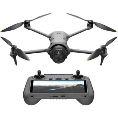 Imagen de DJI Mavic 4 Pro con RC 2, dron tricámara insignia cámara Hasselblad de 100 MP y sensor CMOS 4/3, para profesionales, transmisión 30 km, 51 min tiempo vuelo