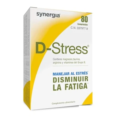 Imagen de D STRESS Comprimidos 80 Magnesio de 3ª Generación + Taurina Arginina Vitaminas B Controla el estrés diario y reduce la fatiga Líder en mercado del Francia