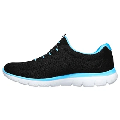 Imagen de Skechers Summits, Zapatillas Mujer, Negro Black Turquoise, 38 EU Ancho
