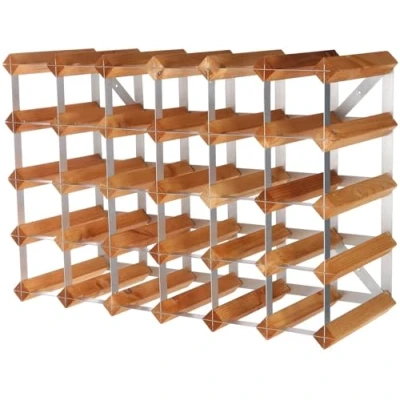 Imagen de Traditional Wine Rack Light Oak 30 Bottles