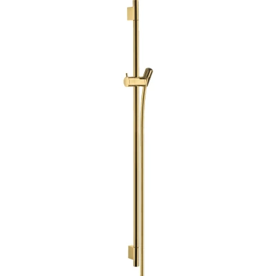 Imagen de Hansgrohe Unica Barra de ducha S Puro 90 cm con flexo ducha, color oro pulido, 28631990