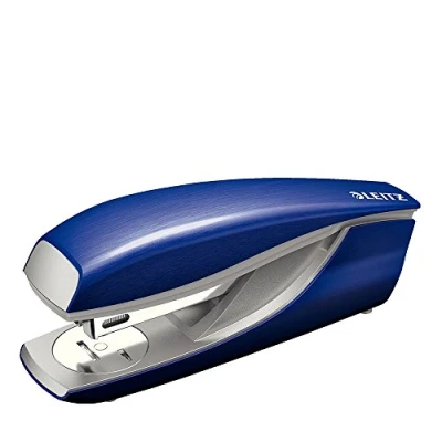 Imagen de Leitz 55626069 Büroheftgerät Nexxt Metal Estilo, Metal, 30 Blatt, Blisterverpackung, titanblau
