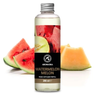 Imagen de Recambio de Difusor Sandía Melón 200ml Relleno Difusores Aromáticos Ambientador Perfumado Fragancia para Habitación Reed Diffuser Refill Watermelon Melon
