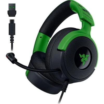 Imagen de Auricular Gaming Con Cable Razer Kraken V4 X Ratón Cobra Edición Minecraft