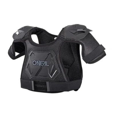 Imagen de O&#039;NEAL Protector de Pecho Niños Motocross Enduro Fácilmente Ajustable, Molde plástico inyectado para Mayor protección, Edades 4 9 Pee Wee Negro Blanco Talla M/L