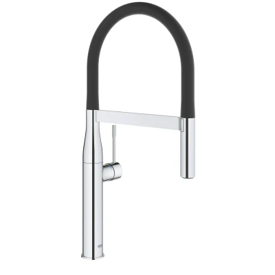 Imagen de Grohe Essence Professional Grifo de fregadero monomando, caño giratorio 360, alto, dos opciones chorro (30294000)