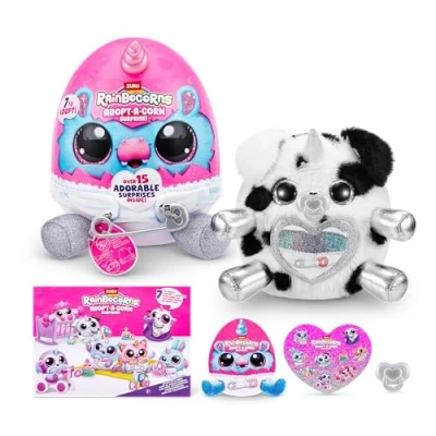 Imagen de Adopt A Corn Surprise de ZURU, Juguete Peluche, Peluche Coleccionable, bebé, Huevos Sorpresa para niñas y niños (23.5 cm) (Dalmatian)