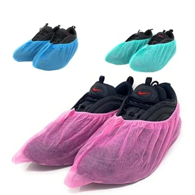 Imagen de Cubrezapatos desechables de TNT Ultra resistentes 6 gramos Calcetín desechable Dispositivos protección individual Limpieza para el hogar, ambientales profesionales Cantidad 100uds