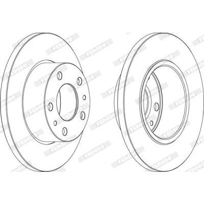 Imagen de FERODO PREMIER FCR195A Disco de freno 276 16 5 118 macizo sin tornillos IVECO: DAILY 3, 3 Kasten/Kombi