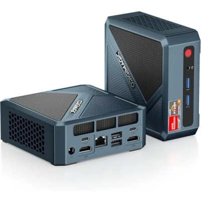 Imagen de origimagic N2 Mini PC, procesador AMD Ryzen 5 6600H (hasta 4,5 GHz), Windows 11 Pro Computadora, 32 GB DDR5 RAM 512 PCIe3.0 SSD, Gaming Desktop PC