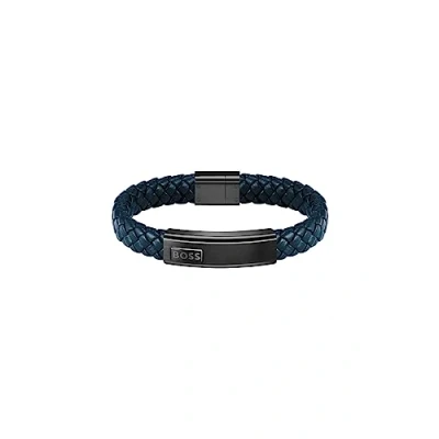 Imagen de BOSS Jewelry Pulsera para Hombre Colección LANDER, Azul, Talla única