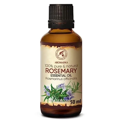 Imagen de Aceite Romero 50ml Rosmarinus officinalis España 100% Puro y Natural Mejor para Aromaterapia Baño de Aroma Difusor Fragancia Hogar Rosemary Essential Oil
