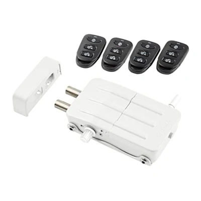 Imagen de ARREGUI CI10B E Cerradura de Seguridad Invisible para Puerta con 4 mandos a distancia Antirrobo Anti Okupas Electrónica Inalámbrica Cerrojo Interior blanco