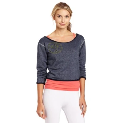 Imagen de Zumba Suave Sudadera para Mujer, Color Azul, Talla X Small