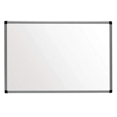 Imagen de Pizarra blanca Olympia con junta magnética de 400 x 600 mm, tablón asuntos o notas, se puede borrar en seco