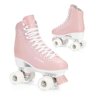 Imagen de ATTABO Patines de Mujer Serena Talla 40 EU Ajustable ABEC 3 Chasis Aluminio Caña Piel Protección Puntera Frenado Seguro Ajuste Preciso Ruedas 82A