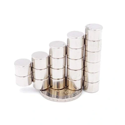 Imagen de Brudazon 20 Mini imanes Discos 10x7mm N52 Nivel más Fuerte Los de neodimio Ultra Fuertes Imán del Poder para la Toma Modelo, Foto, Pizarra Blanca Pequeño, Redondo y Extra