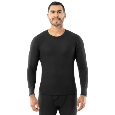 Imagen de INDERA Hombres Tradicionales de la Larga Johns térmica Ropa Interior Top, Hombre, Color Azul Marino, tamaño Large