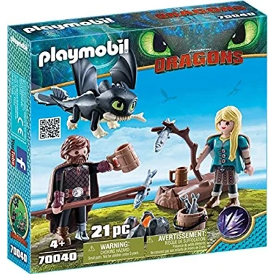 Imagen de PLAYMOBIL Hipo y Astrid con Bebé Dragón