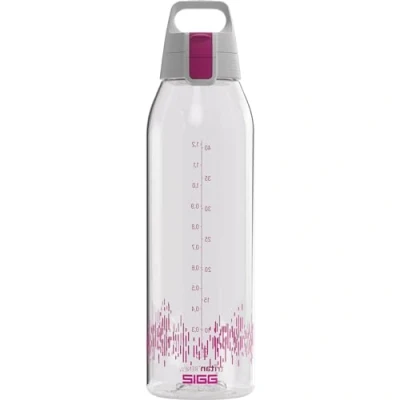 Imagen de Sigg Botella Tritan Renew Total Clear ONE Apta para bebidas carbonatadas lavavajillas a prueba de fugas Ligera como una pluma Resistente los arañazos Sin BPA 0,5L/0,75L/1,5L