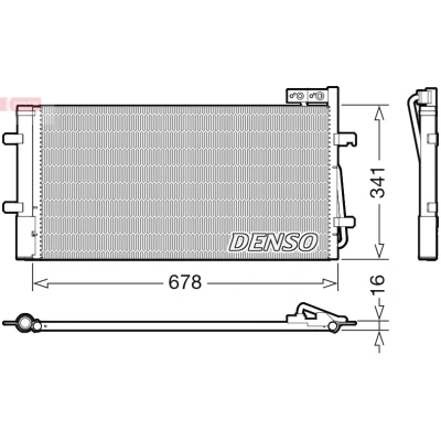 Imagen de Condensador, aire acondicionado DENSO DCN02035