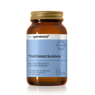 Imagen de ECOGENETICS Multinutrientes 60 Cápsulas Multivitaminas + Minerales Antioxidantes Nutrigenómicos de Máxima Biodisponibilidad Acelerador Metabolismo y Fortalece el Sistema Inmunitario