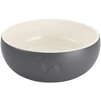 Imagen de Comedero para Perro Hunter Gris Cerámica Silicona 550 ml Moderno