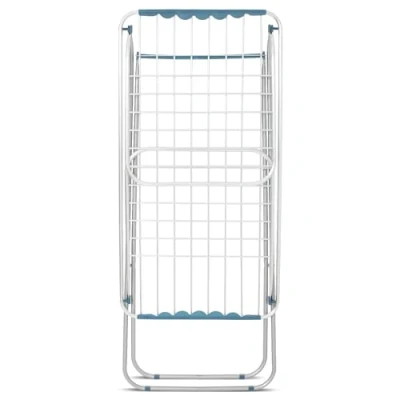 Imagen de COM FORT HOUSE Tendedero Aluminio Stilo Capacidad 20M, Color Azul, Espacio de Secado Amplio. Sistema Bloque alas. Plegable y Antideslizante.