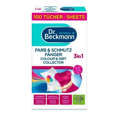Imagen de Dr. Beckmann Colector de pintura y suciedad XXL protección duradera del color con microfibra moléculas captura para brillo colores 100 paños