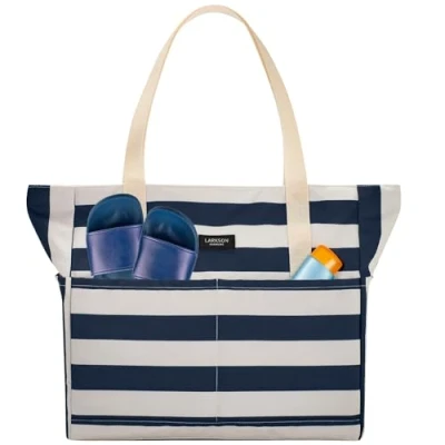 Imagen de Larkson INN Complementos de playa, Talla: One Size, Navy striped