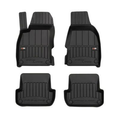 Imagen de FROGUM 3D407084 Juego de alfombrillas suelo Caucho delante y detrás 4 negro Adaptado AUDI: A4 B7 Berlina, B6/B7 Cabrio, Avant