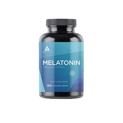 Imagen de Bodyathlon Melatonina pura 1,9 mg 180 Comprimidos Masticables Ayuda a conciliar el sueño Pastillas para Dormir Bien Sabor Limón Efecto rápido
