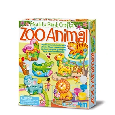 Imagen de 4M 404753 Mould &amp; Paint Zoo Animal, Multi