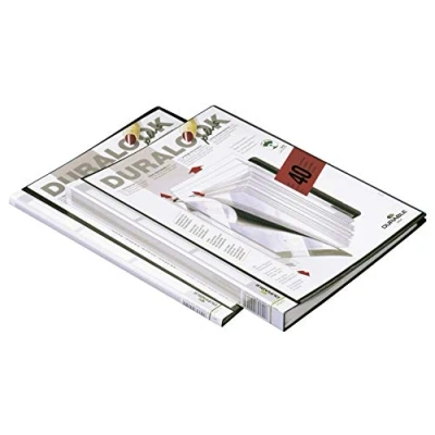 Imagen de Durable 243101 Libro expuesto Duralook Plus, para A4, con 10 cubiertas, ancho del lomo 9 mm, negro