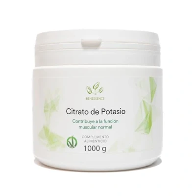 Imagen de Benessence Citrato de Potasio en polvo soluble complemento alimenticio 250 días integración 1000 g