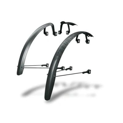 Imagen de SKS GERMANY SPEEDROCKER XL Set Juego de guardabarros para bicicletas Gravel (con puntales y función alerón doble, neumáticos extra anchos hasta 52 mm, plástico alto rendimiento), color