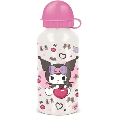 Imagen de botella de aluminio sublimación para niños cantimplora infantil agua reutilizable 400 ml Kuromi