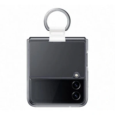 Imagen de Funda De Silicona Con Anillo Samsung Transparente Para Galaxy Z Flip4
