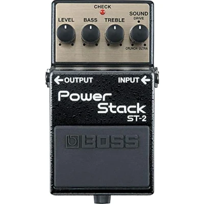 Imagen de Pedal de saturación guitarra BOSS ST 2 Power Stack — Amplia gama sonidos, desde crunch vintage hasta distorsión moderna ganancia ultraalta