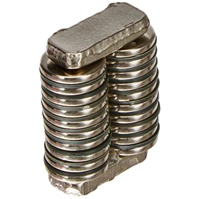 Imagen de first4magnets F310 20 Imán de neodimio N42 15 mm diámetro x 2 Grosor, 2,2 kg tracción (Paquete 20), Plata, Set Piezas