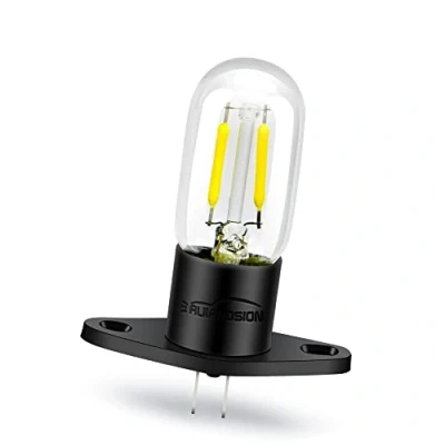 Imagen de Ruiandsion Z187 Bombilla de microondas T170 Terminales rectos Base 240V 2A 25W lámpara LED para horno pera universal, blanco